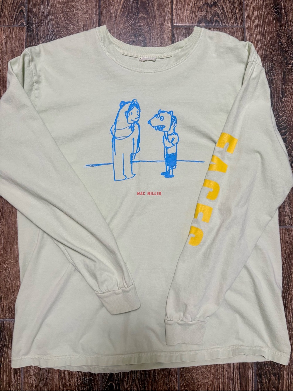 Mac Miller Boy and Bear Faces long sleeve Tee - Picture 2 of 4